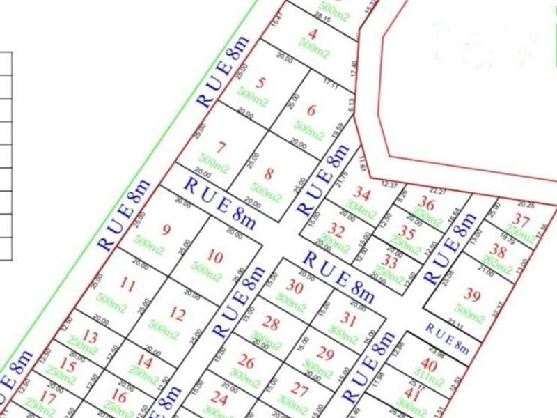 Lotissement de 44 parcelles à Saly Portudal — 250 / 300 / 500 m²